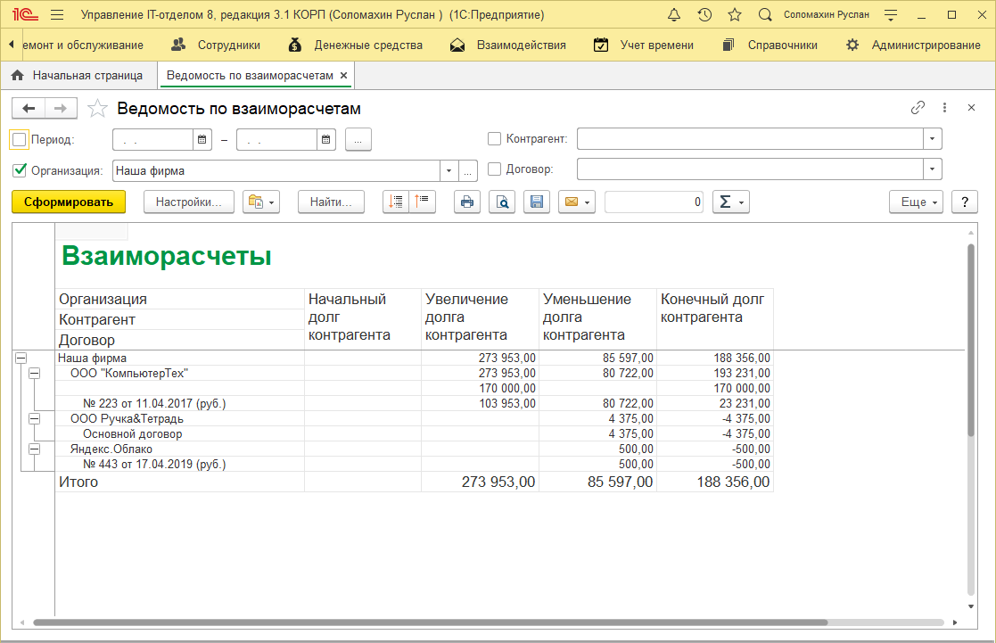 Взаиморасчеты это. Ведомость взаиморасчетов с контрагентами. Ведомость по взаиморасчетам с контрагентами. Отчет взаиморасчеты с контрагентами. Взаиморасчеты в 1с.