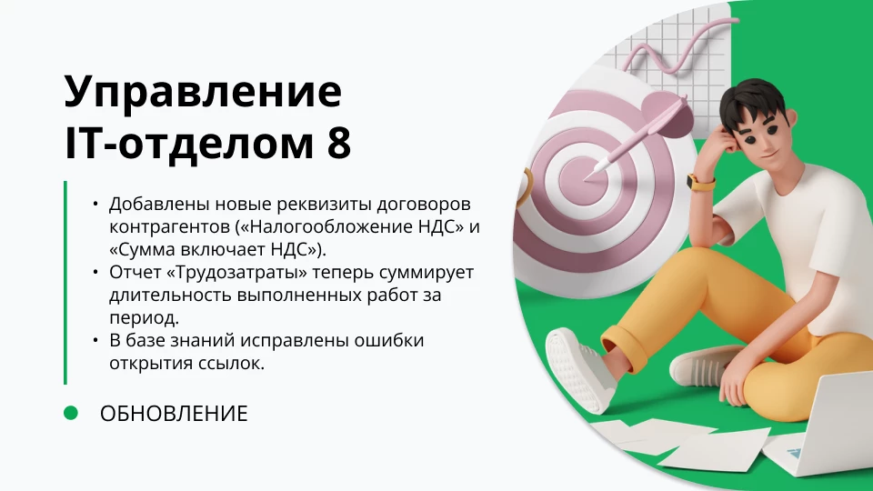 Обновление "Управление IT-отделом 8" релиз 3.1.22.9