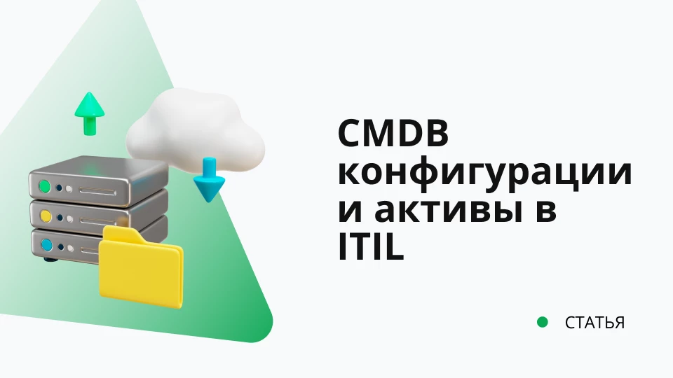 CMDB конфигурации и активы в ITIL Обложка рекомендуемой записи